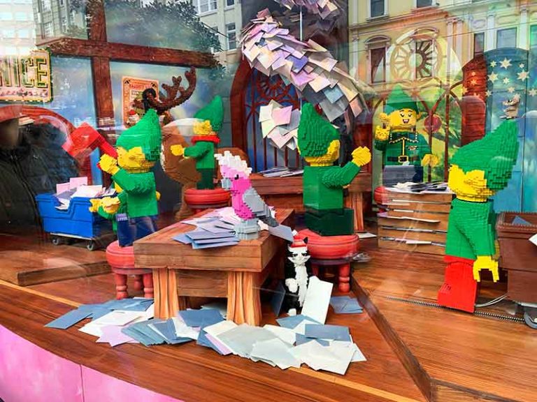 Myer Christmas Windows 2025 Celebrate LEGO Magic