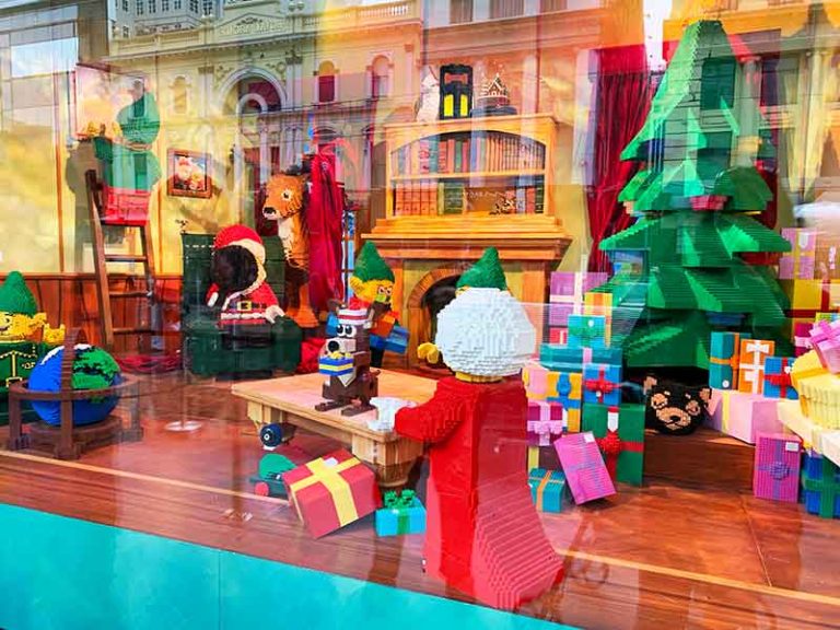 Myer Christmas Windows 2025 Celebrate LEGO Magic